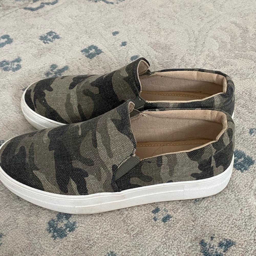 Camo Slip On Sneakers